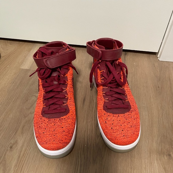 Nike Air Force 1 Ultra Flyknit Mid women’s size 10. Worn once! Style 818018-800 - Picture 2 of 5